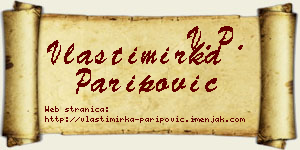 Vlastimirka Paripović vizit kartica